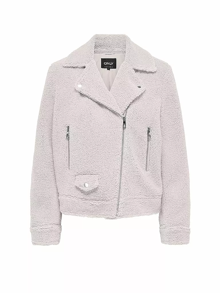ONLY | Giacca effetto pelliccia ONLRIO TEDDY BIKER | Crema