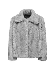 ONLY | Giacca in pelliccia sintetica | Grigio chiaro