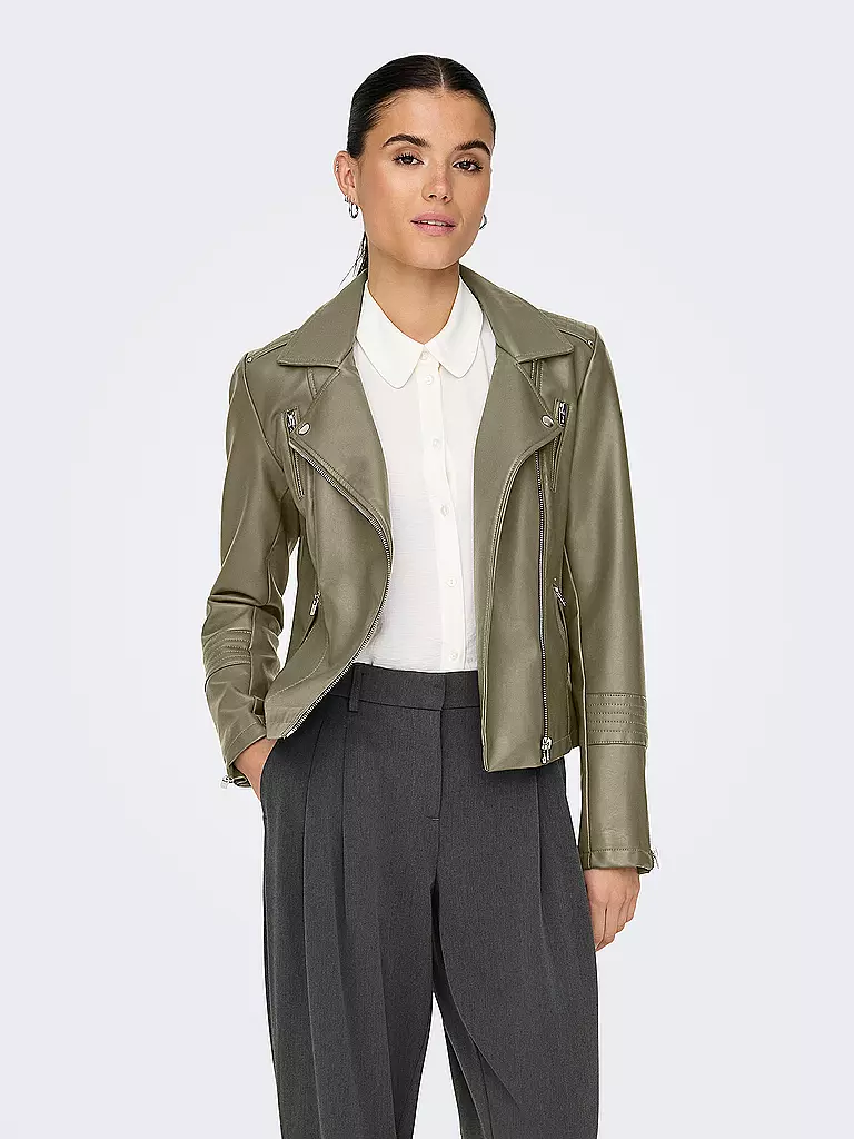 ONLY | Giacca in similpelle ONLGEMMA | Oliva