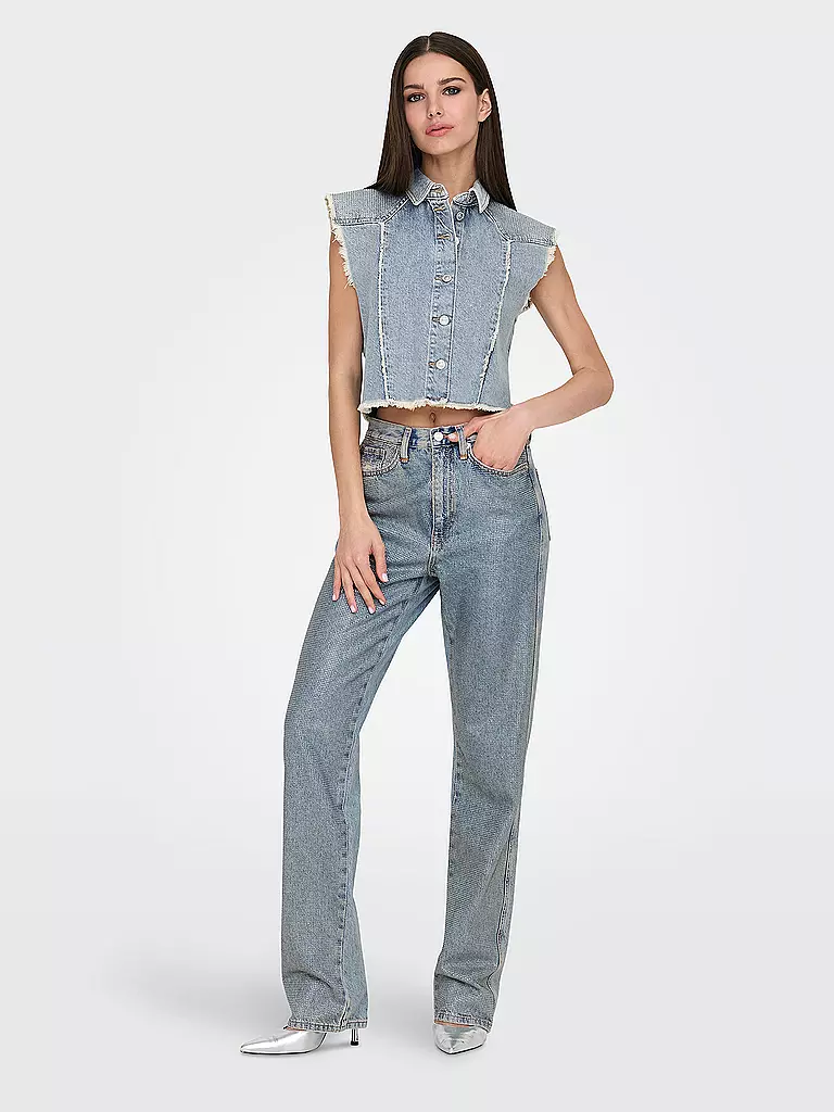 ONLY | Gilet di jeans ONLHOLLYWOOD | Blu chiaro