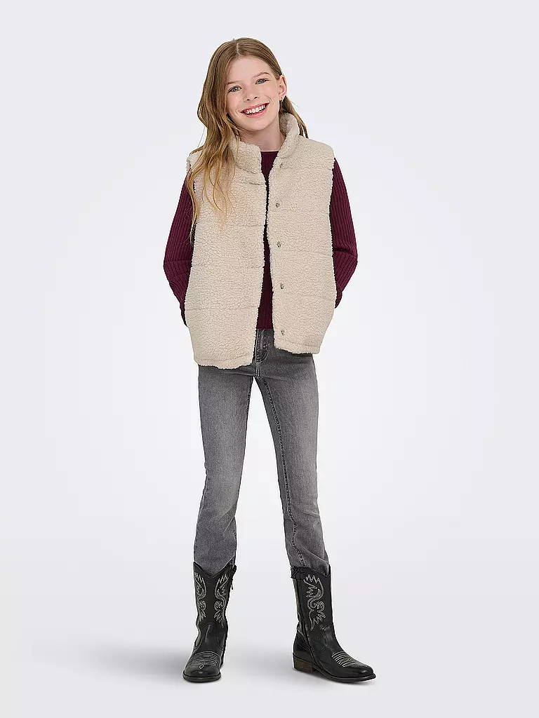 ONLY | Gilet trapuntato da ragazza KOGSANDRA | Beige