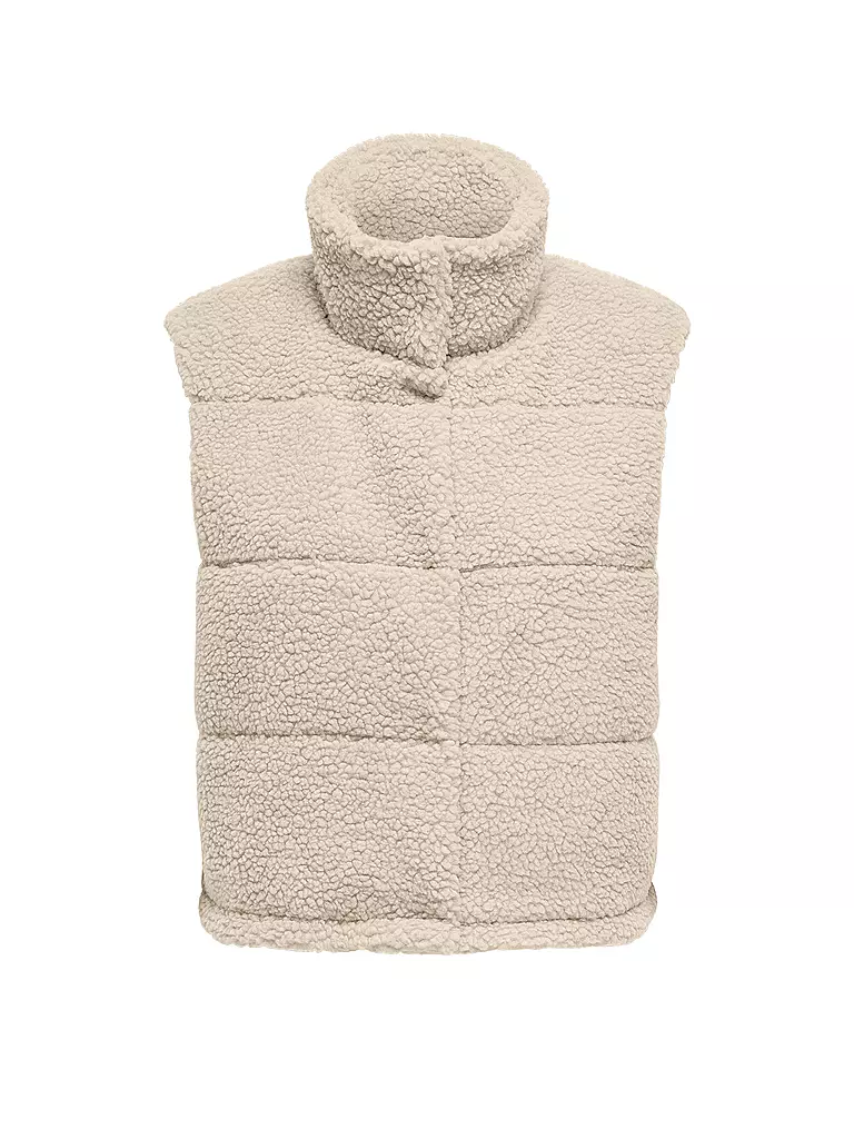 ONLY | Gilet trapuntato effetto pelliccia ONLSANDRA | Grigio chiaro