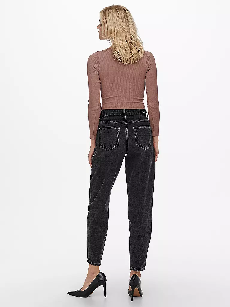 ONLY | Highwaist Jeans Balloon Fit 7/8 ONLTROY  | Nero