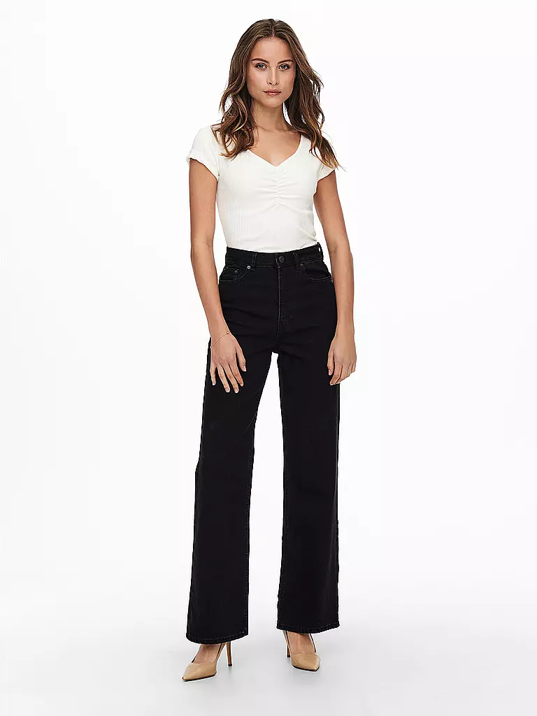 ONLY | Highwaist Jeans Wide Leg ONLCAMILLE  | Nero