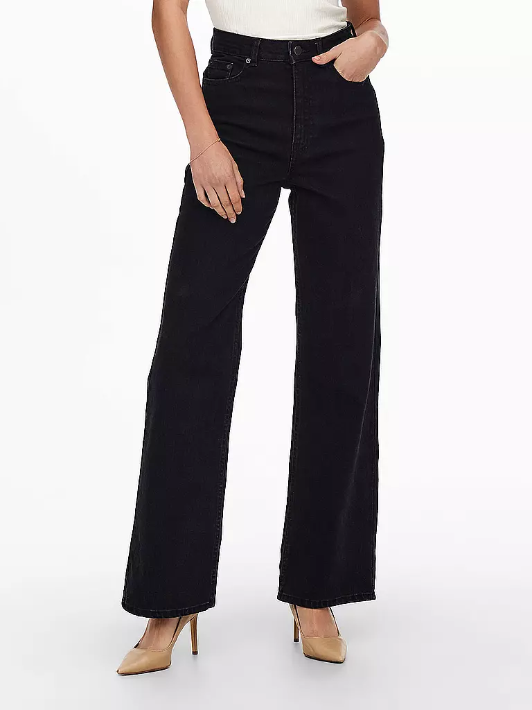 ONLY | Highwaist Jeans Wide Leg ONLCAMILLE  | Nero
