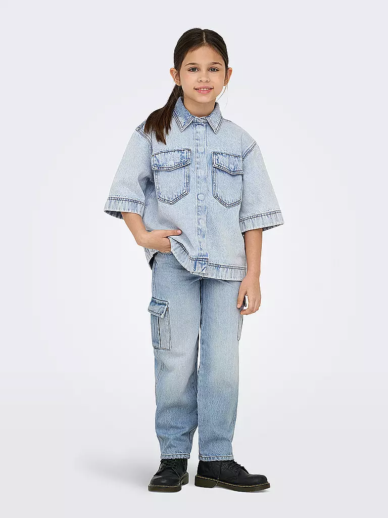 ONLY | Jeans a gamba larga da ragazza KOGHARMONY | Blu chiaro