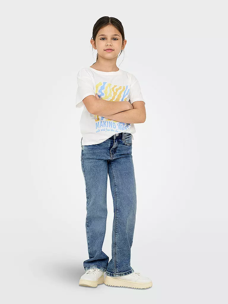 ONLY | Jeans a gamba larga KOGJUICY da ragazza | Blu chiaro