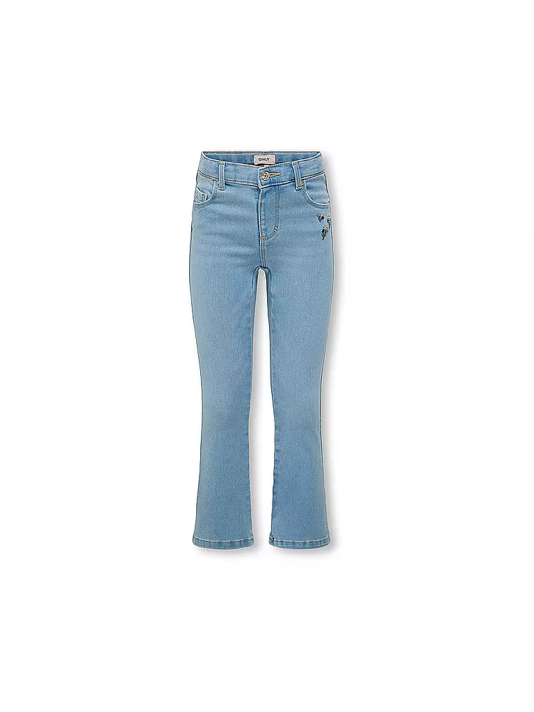 ONLY | Jeans da ragazza Wide Fit KMGROYAL FLARED FLOWER | Blu chiaro