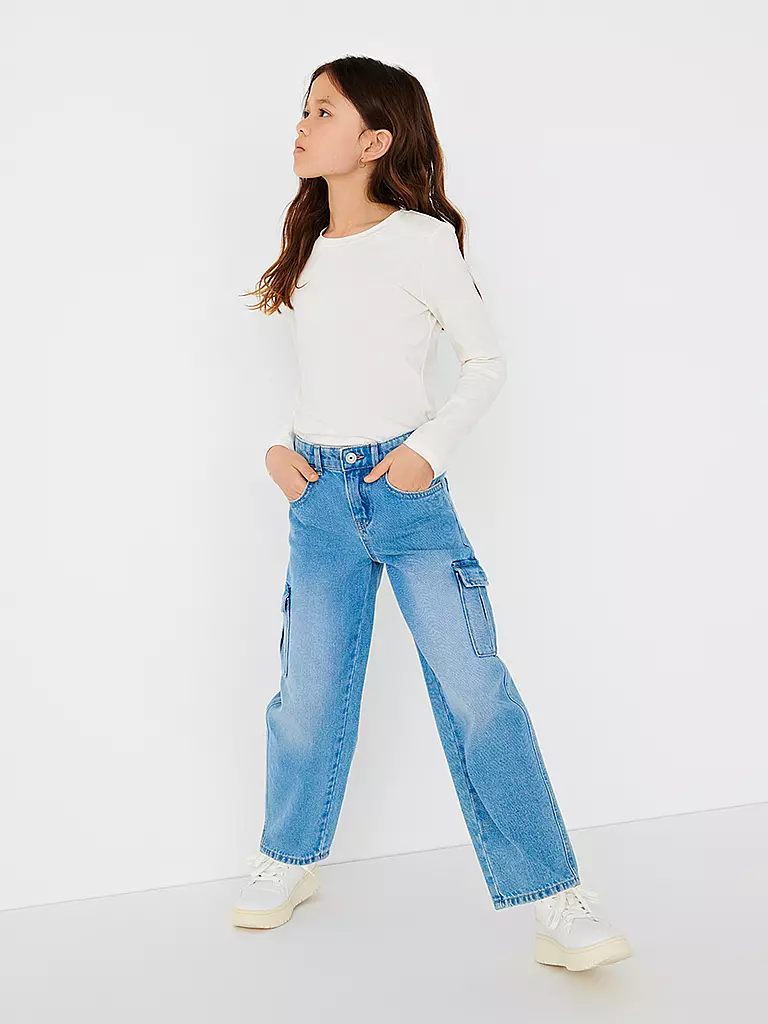 ONLY | Jeans da ragazza Wide Fit KOGHARMONY | Blu chiaro