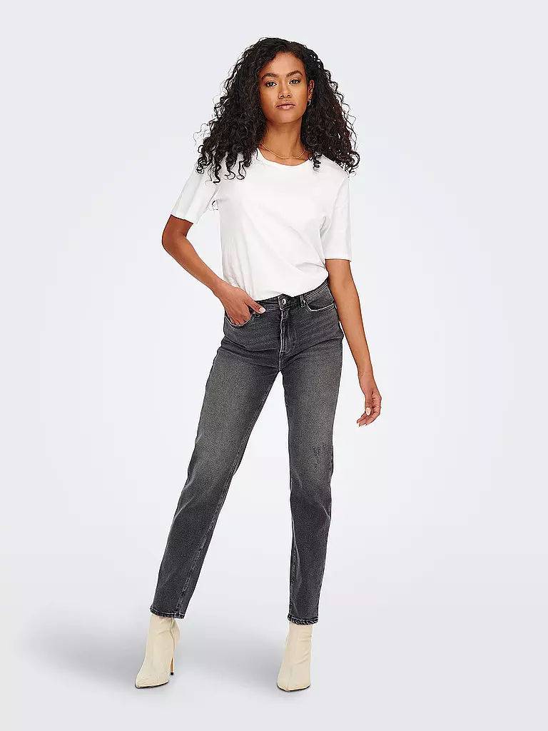 ONLY | Jeans Straight Fit ONLEMILY 7/8 | Grigio