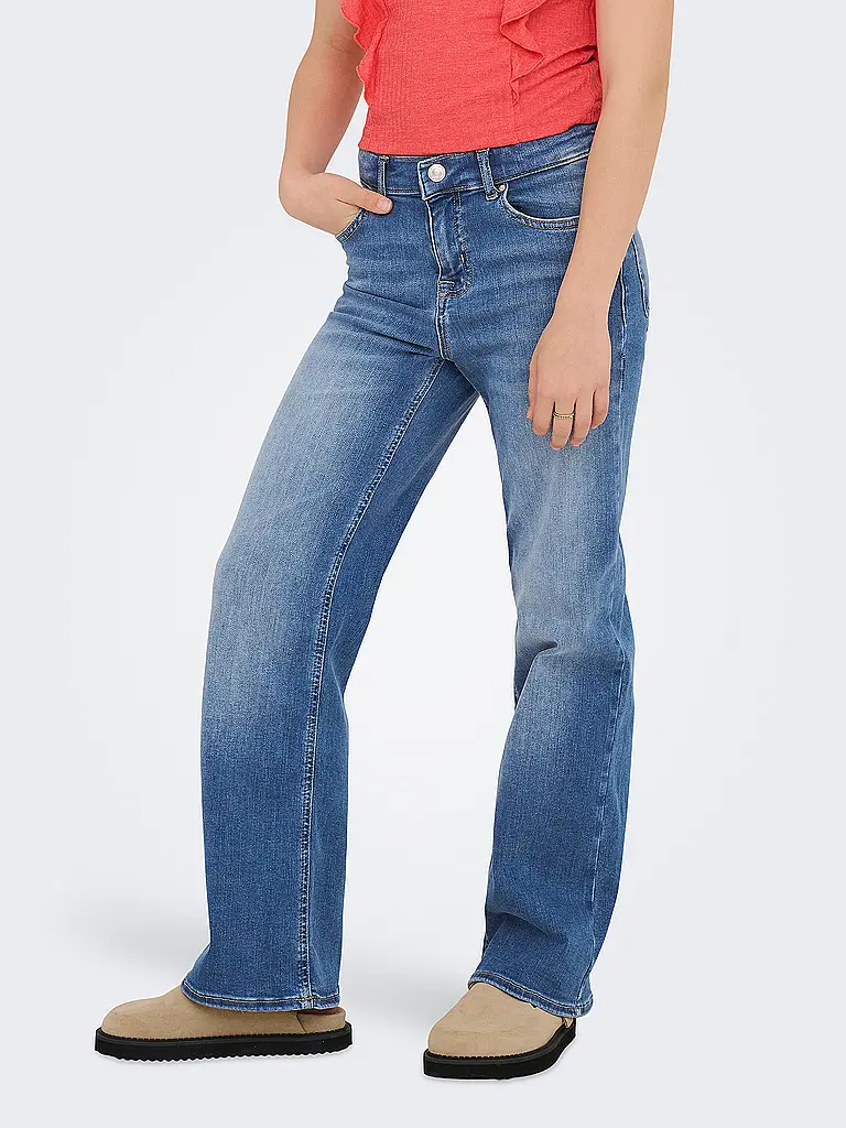 ONLY | Jeans wide fit da ragazza | Blu
