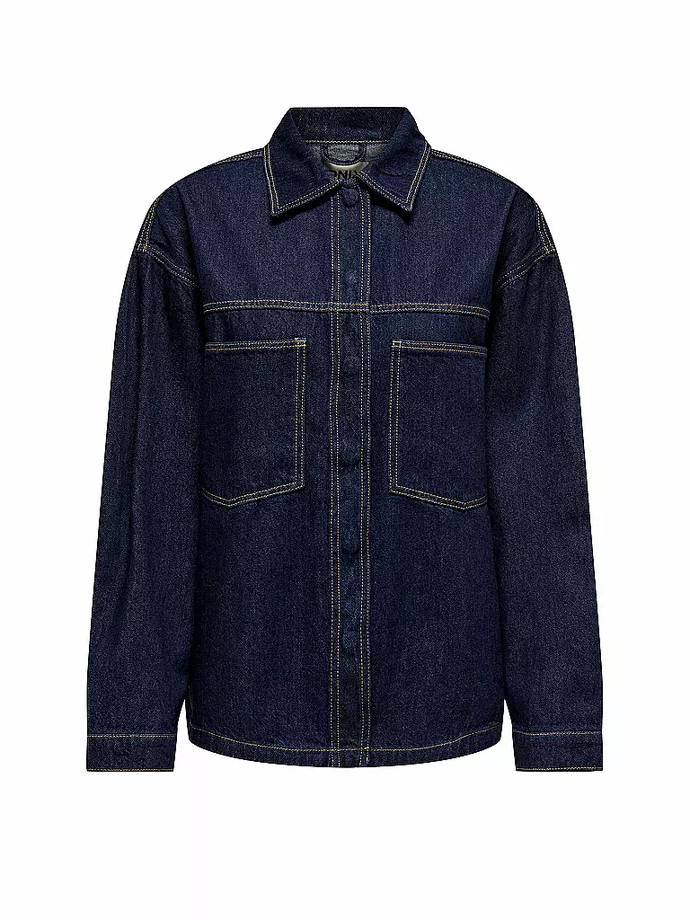 ONLY | Jeansbluse | Blu scuro