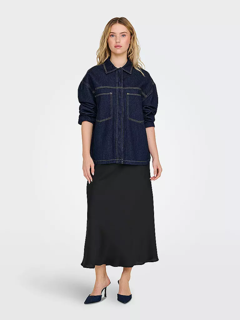 ONLY | Jeansbluse | Blu scuro