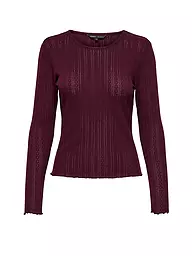 ONLY | Langarmshirt ONLCARLOTTA | Rosso scuro