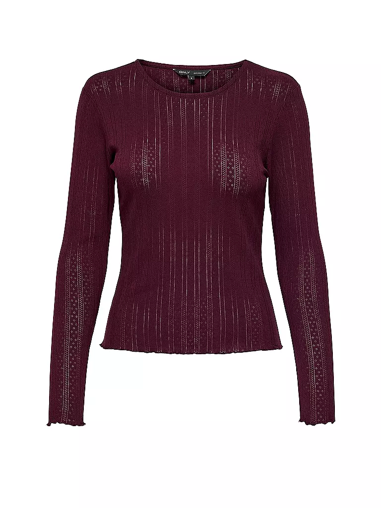 ONLY | Langarmshirt ONLCARLOTTA | Rosso scuro
