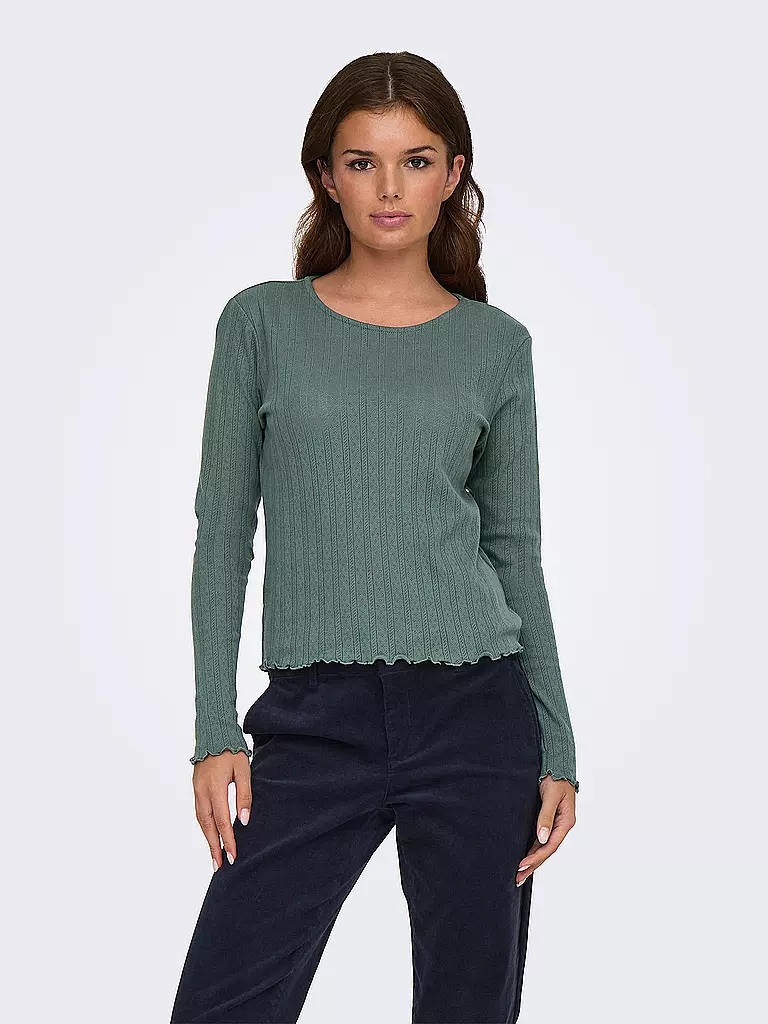 ONLY | Langarmshirt ONLCARLOTTA | Verde scuro