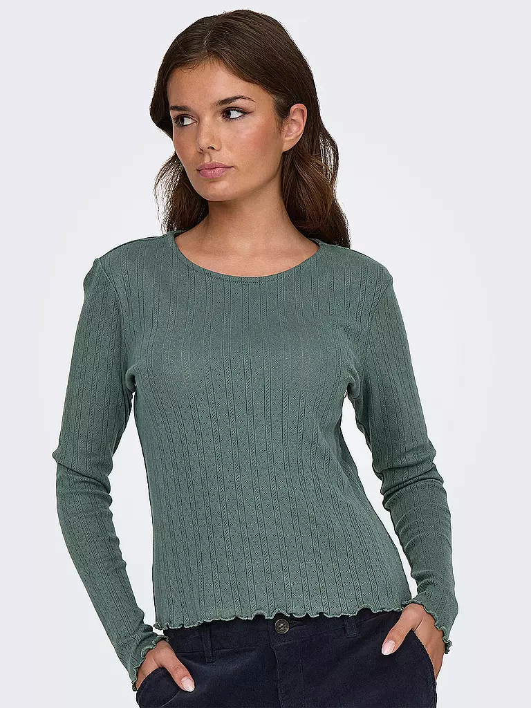 ONLY | Langarmshirt ONLCARLOTTA | Verde scuro