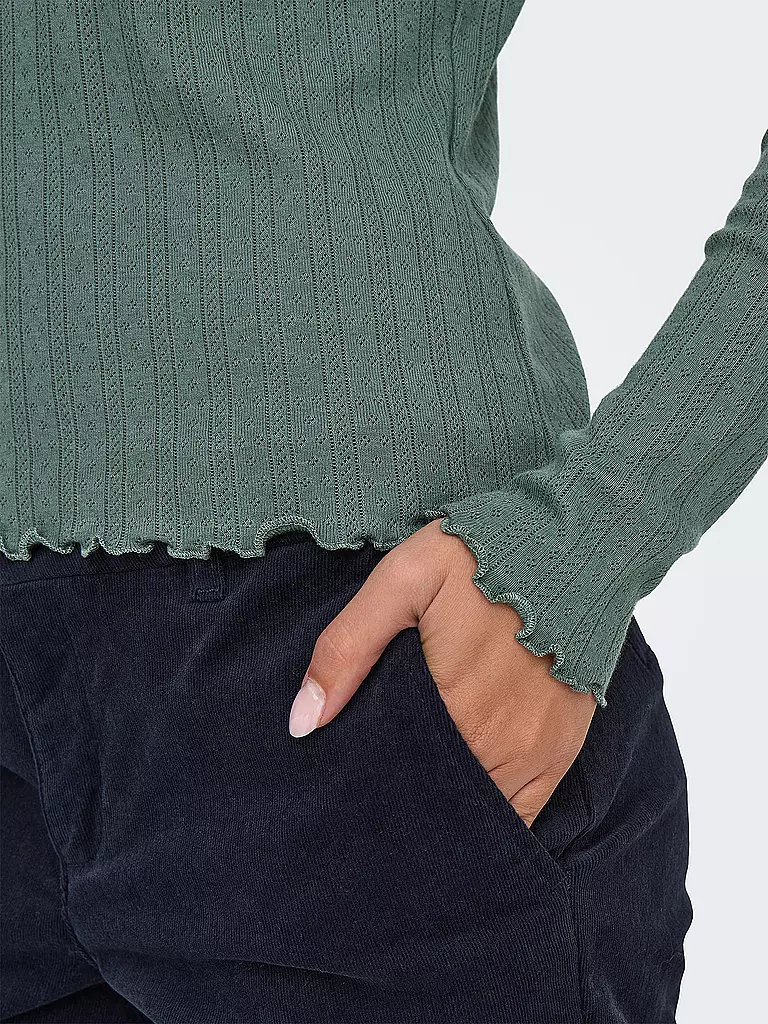ONLY | Langarmshirt ONLCARLOTTA | Verde scuro