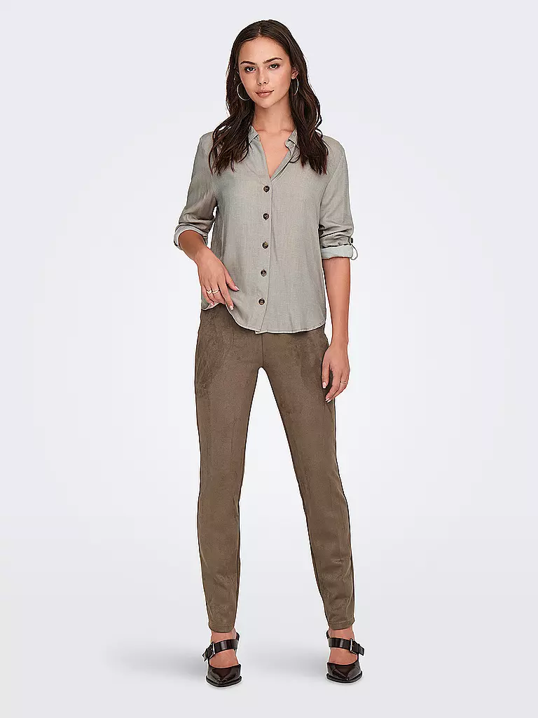 ONLY | Leggings effetto pelle ONLANGALINE | Cammello
