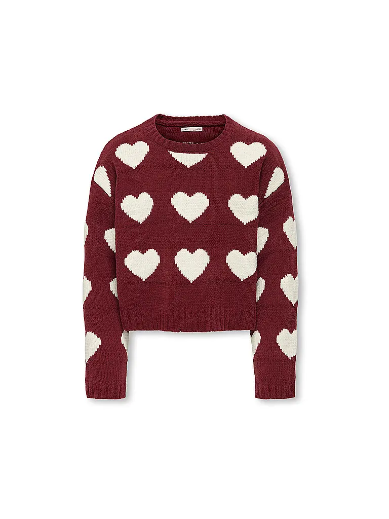 ONLY | Mädchen Pullover KOGSUS | Rosso scuro