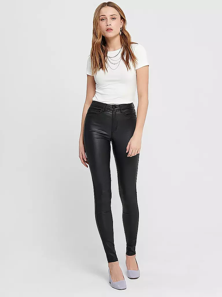 ONLY | Pantaloni effetto pelle ONLROYAL | Nero