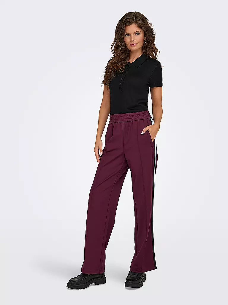 ONLY | Pantaloni Marlene ONLWARM | Rosso scuro