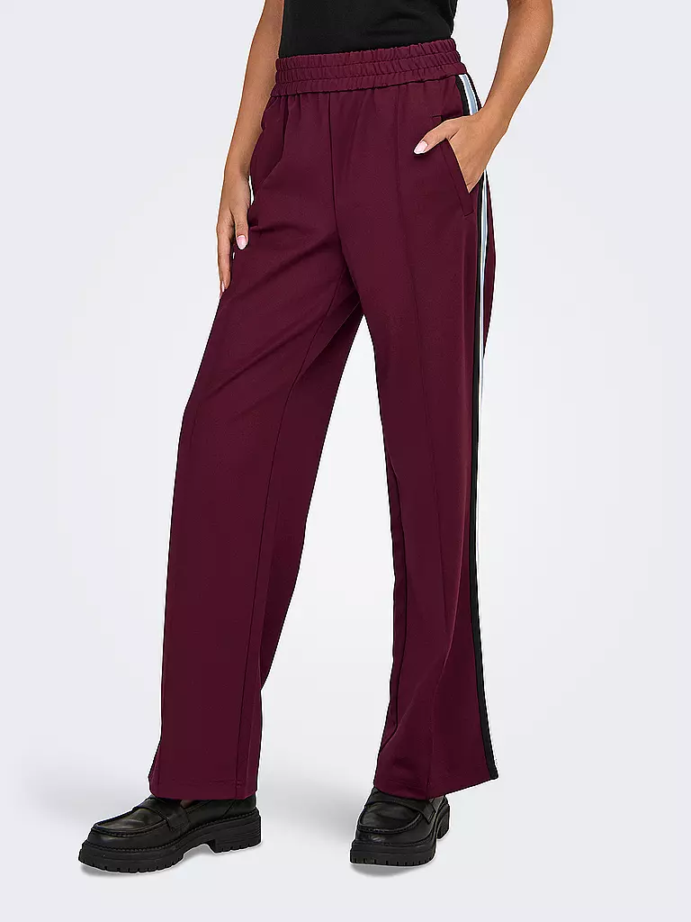 ONLY | Pantaloni Marlene ONLWARM | Rosso scuro