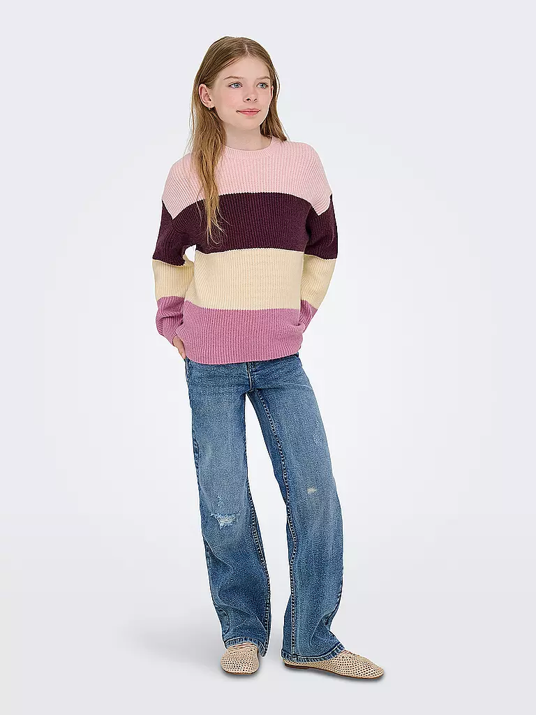 ONLY | Pullover da ragazza KMGSANDY | Rosso scuro