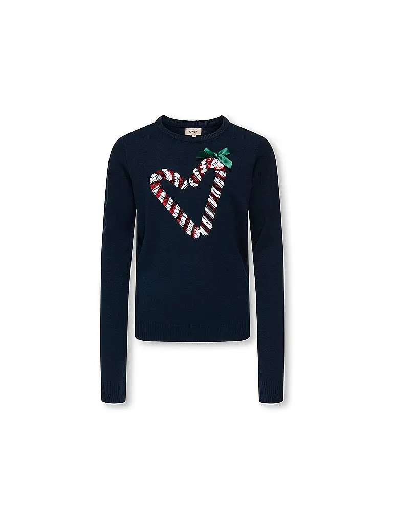 ONLY | Pullover da ragazza KOGXMAS | Blu scuro
