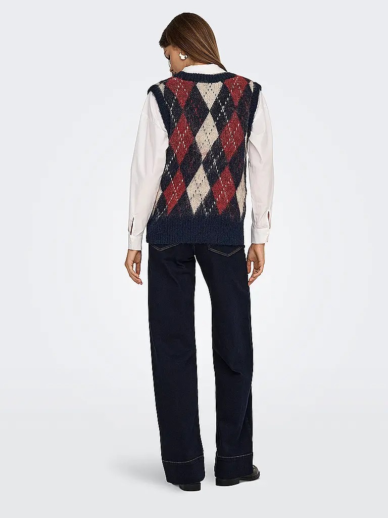 ONLY | Pullunder ONLNOEME
Marke: ONLY
Farbe: bunt
Kategorien: Mode,Damen
Tags: Fashion Tipp

Ärmellänge: ohne Arm
Ausschnitt: V-Ausschnitt
Material: Polyester / Polyamid,Polyacryl / Acryl,Wolle,Nylon
Musterung: Allover
Passform (Oberbekleidung): Regular
Stil: | 