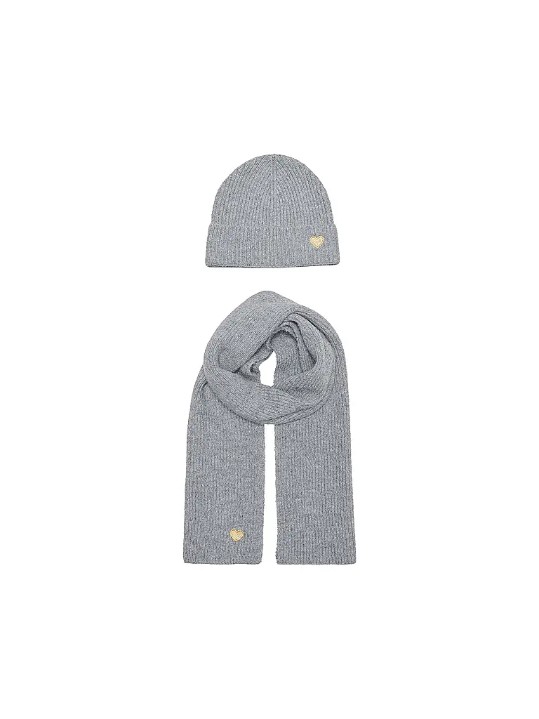 ONLY | Set da bambino 2 pezzi, cappello e sciarpa KMGAVERY | Grigio chiaro