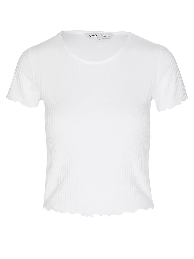 ONLY | T-shirt cropped ONLEMMA | Bianco