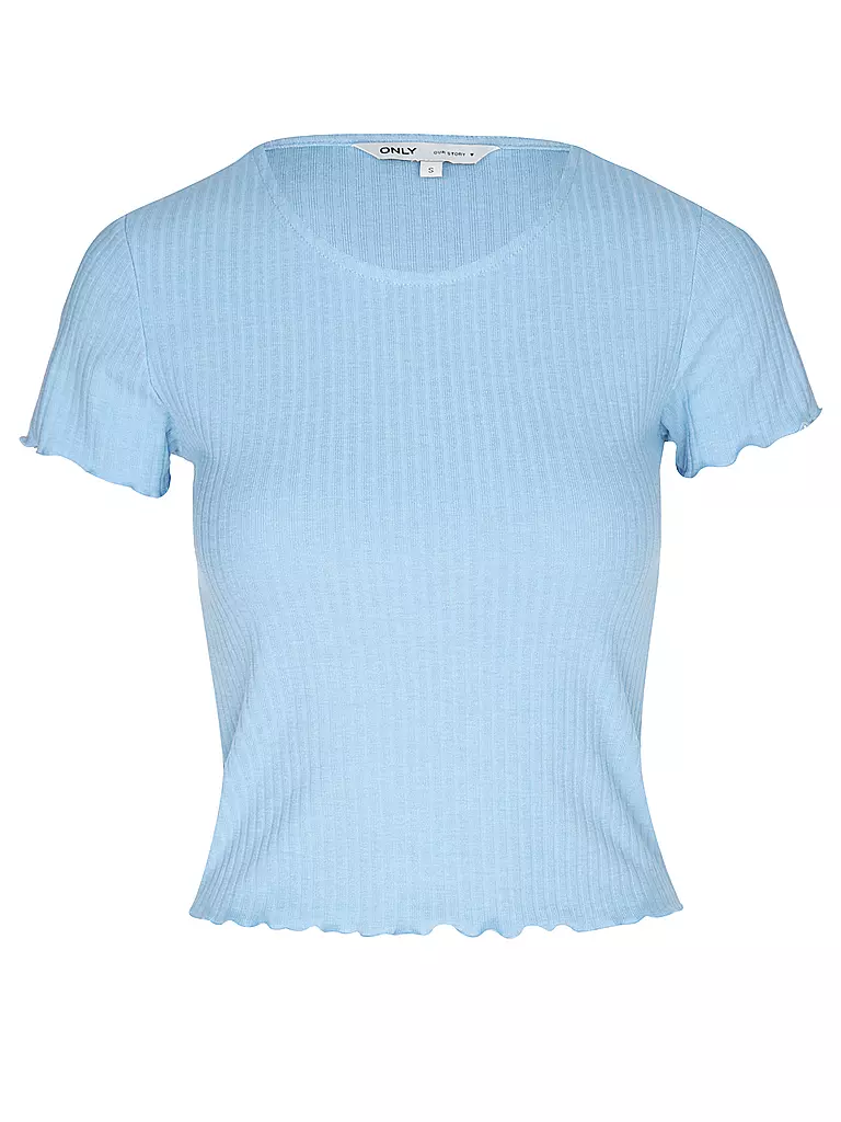 ONLY | T-Shirt Cropped ONLEMMA | Blu chiaro