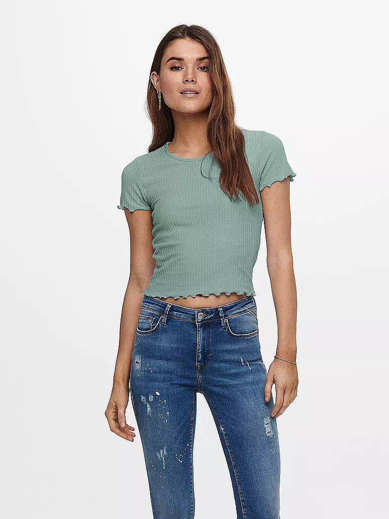 ONLY | T-shirt cropped ONLEMMA | Menta