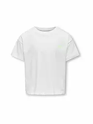 ONLY | T-shirt da ragazza KOGMAIKEN LIFE CROPHEART | Bianco