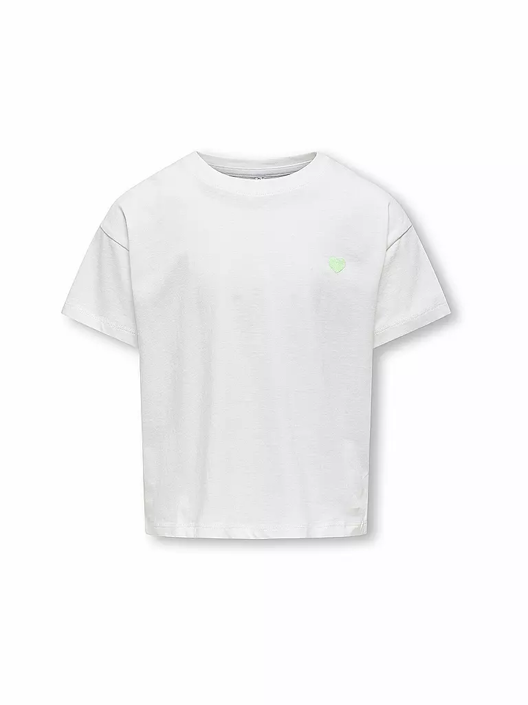 ONLY | T-shirt da ragazza KOGMAIKEN LIFE | Bianco