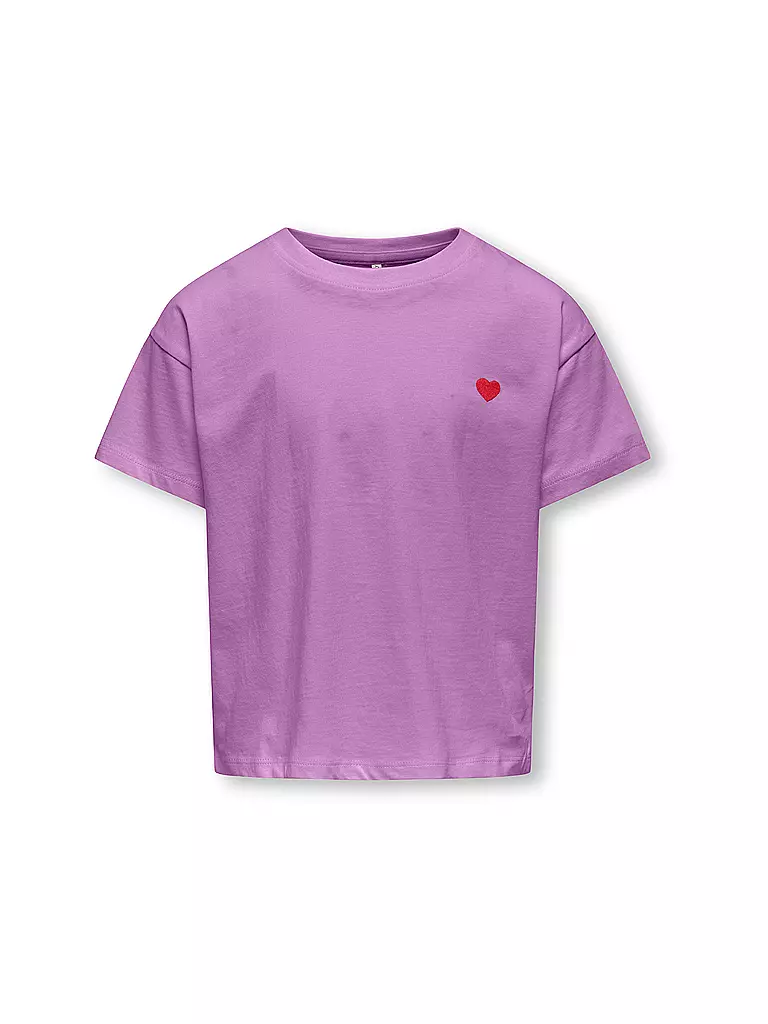 ONLY | T-shirt da ragazza KOGMAIKEN LIFE | Lilla