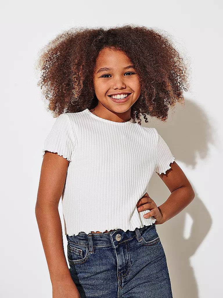ONLY | T-shirt da ragazza KOGNELLA | Bianco