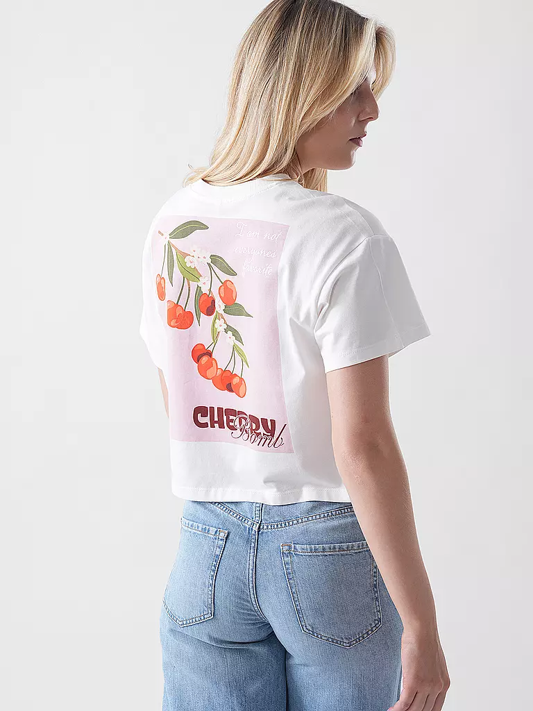 ONLY | T-shirt ONLANNBEL LIFE | Crema