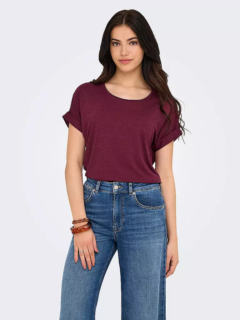 ONLY | T-shirt ONLMOSTER | Rosso scuro