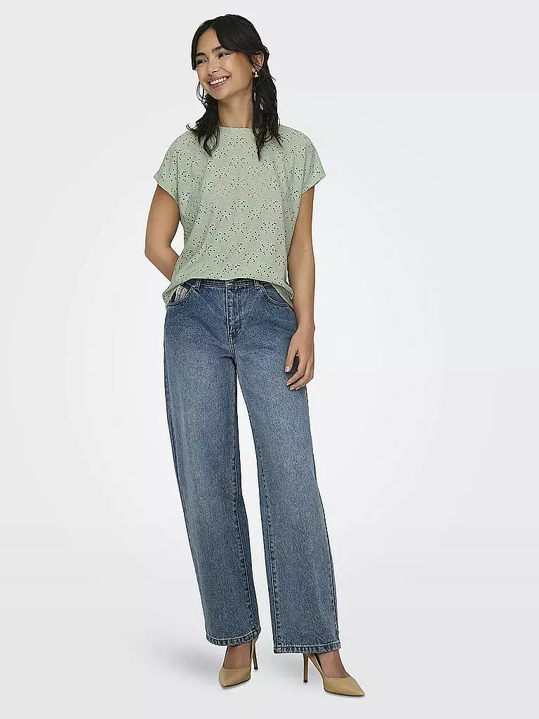 ONLY | T-Shirt ONLSMILLA | Verde chiaro