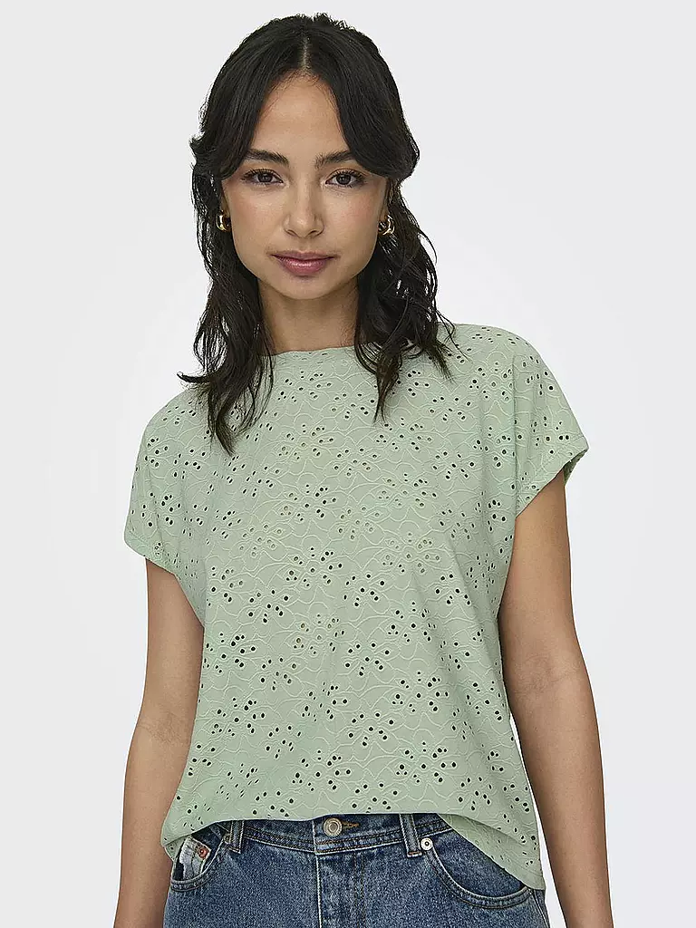 ONLY | T-Shirt ONLSMILLA | Verde chiaro