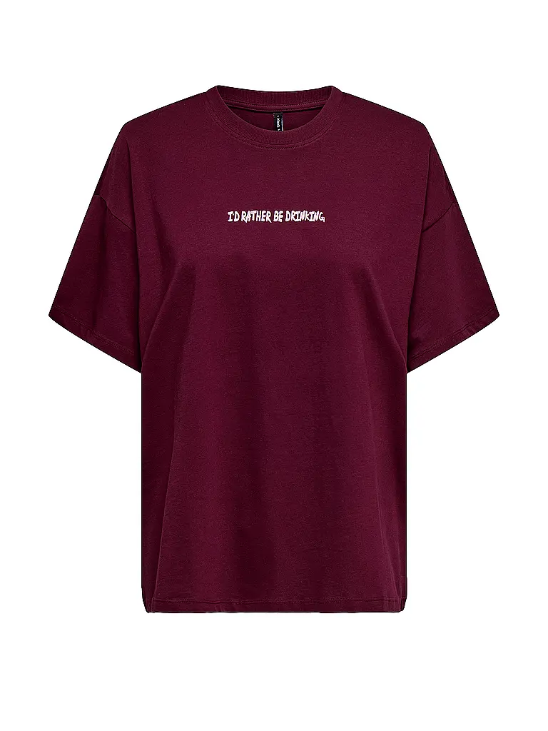 ONLY | T-shirt ONLVIVVI | Rosso scuro