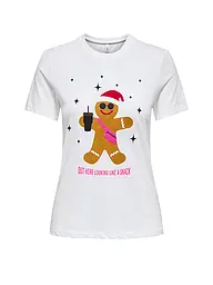 ONLY | T-shirt ONLXMAS | Crema