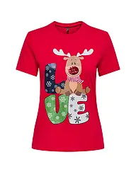 ONLY | T-shirt ONLXMAS | Rosso