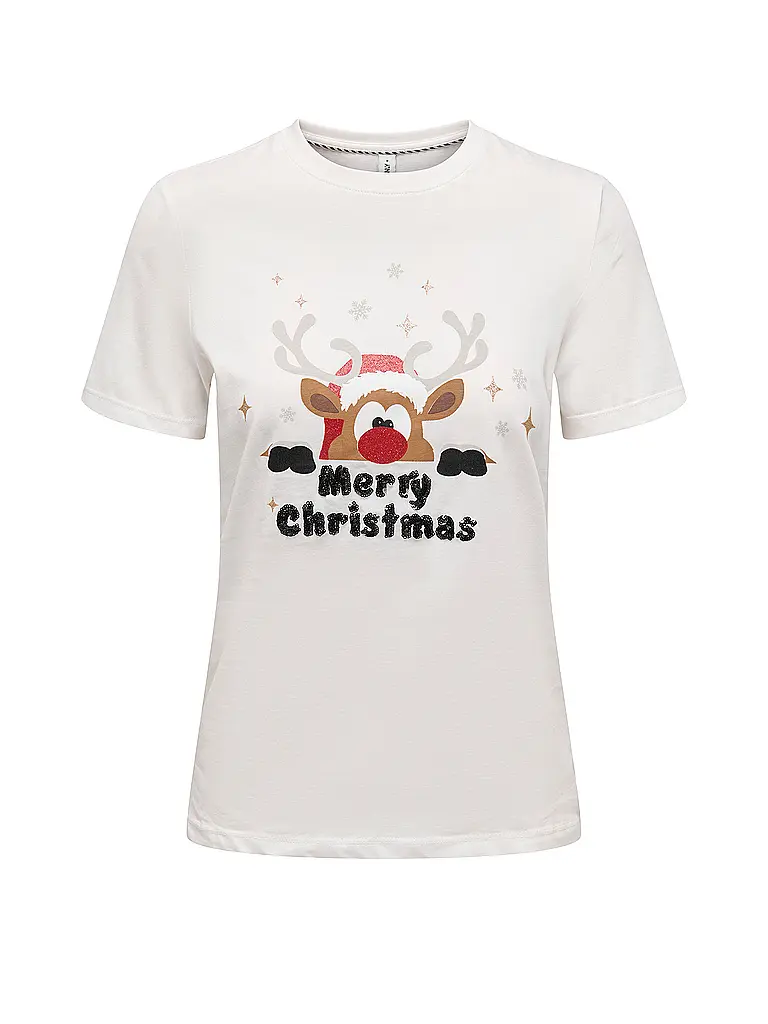 ONLY | T-shirt ONLXMAS | Crema