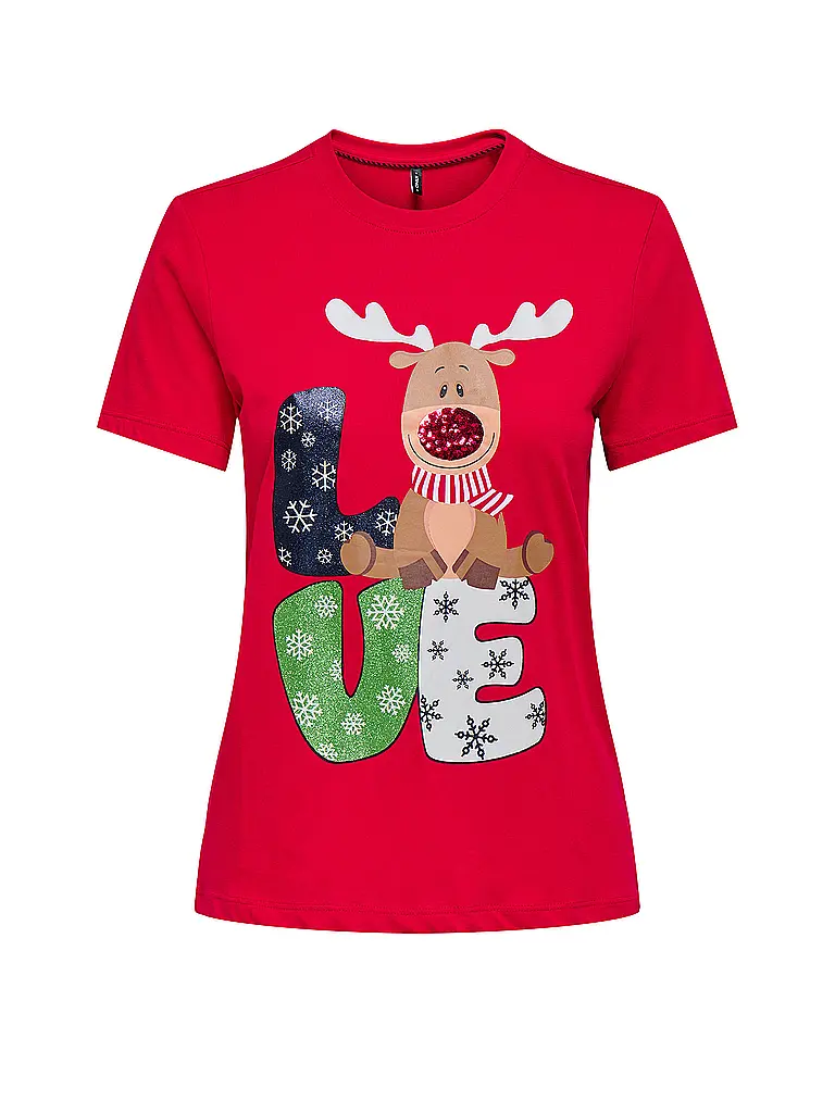 ONLY | T-Shirt ONLXMAS | Rosso
