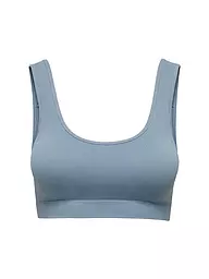 ONLY | Top Cropped Fit ONLVICKYRIB  | Blu chiaro