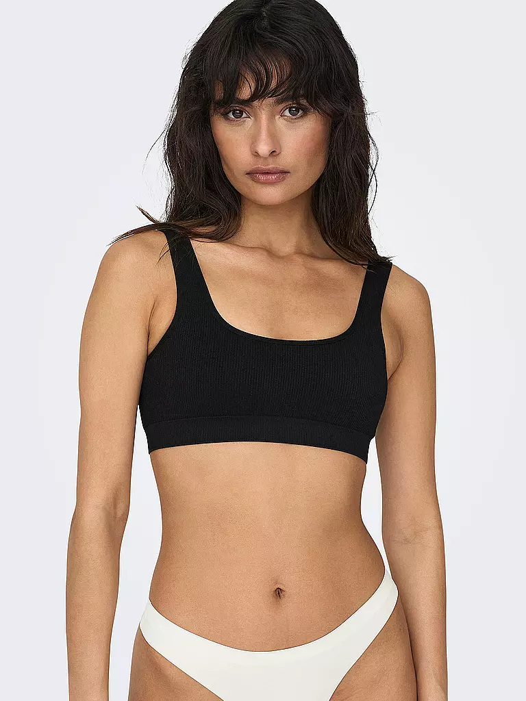 ONLY | Top Cropped Fit ONLVICKYRIB  | Nero