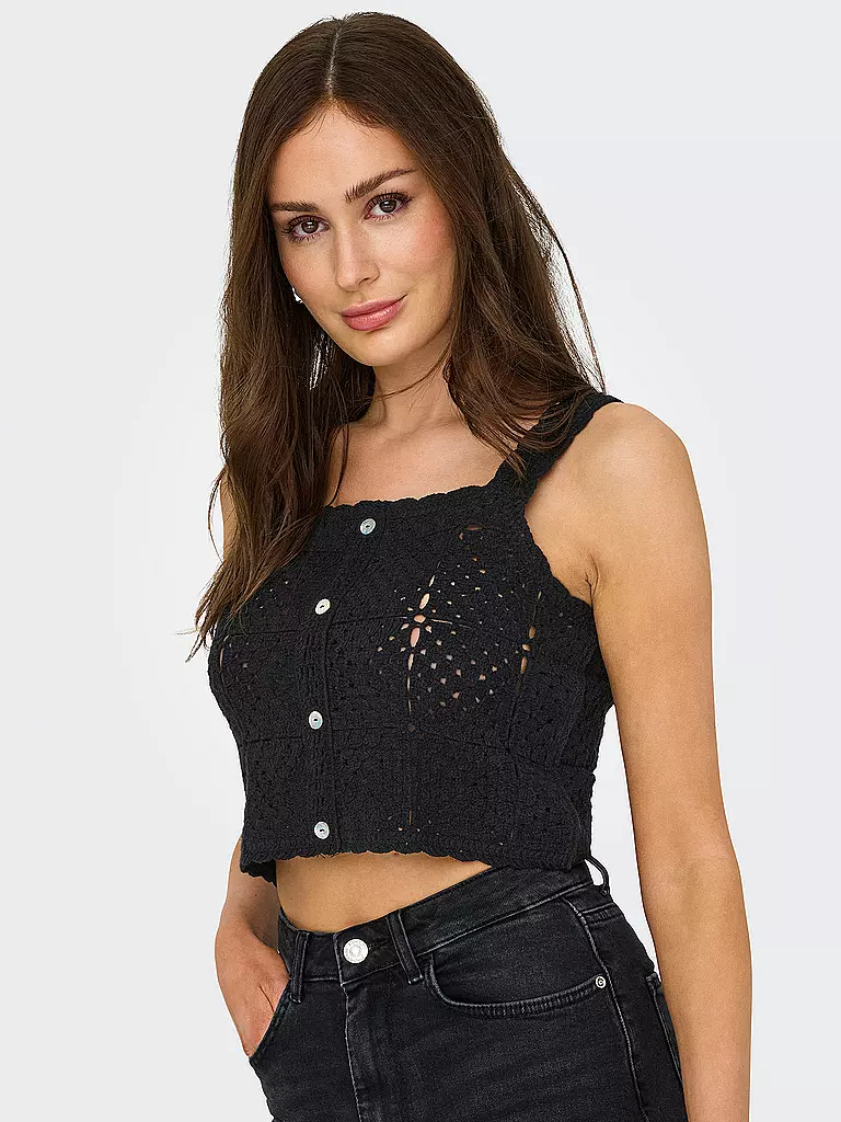 ONLY | Top in maglia ONLAMARI | Nero